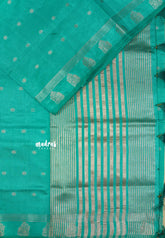 Aqua Muse - Raaga - Lightweight Semi tussar saree with buttas and small border